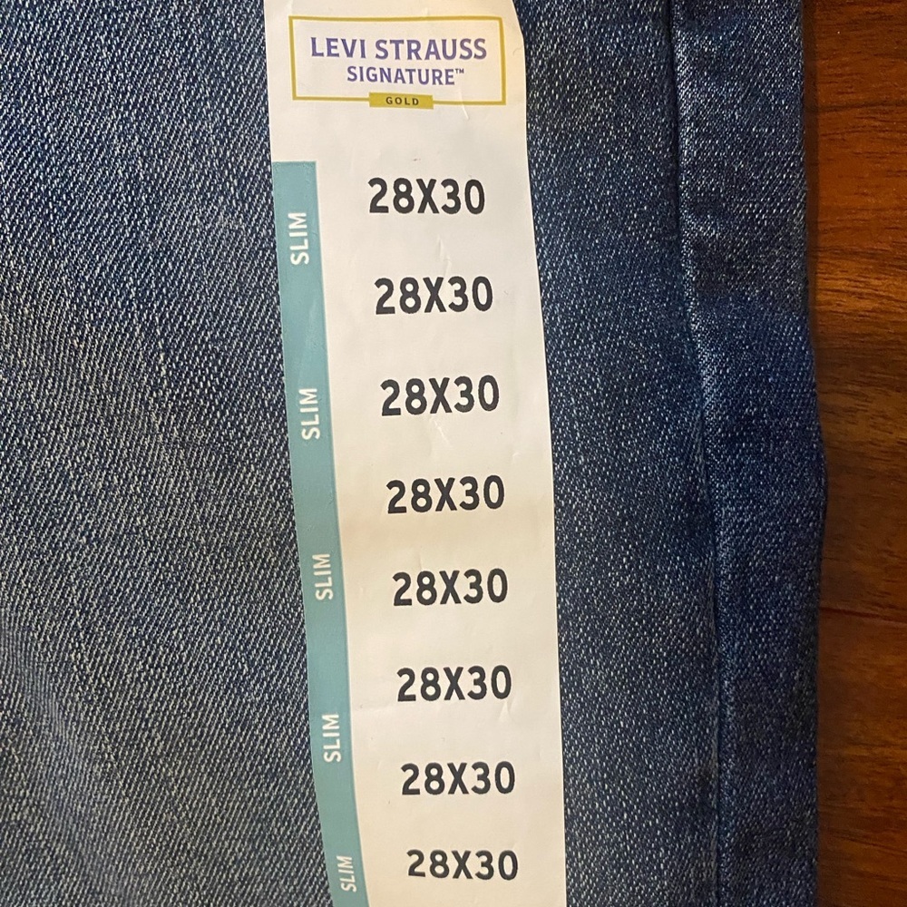 Levi's Strauss Mens Classic Slim Fit Blue Jeans size 28x30 - Picture 11 of 11